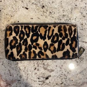 Leopard Print Hobo Wallet
